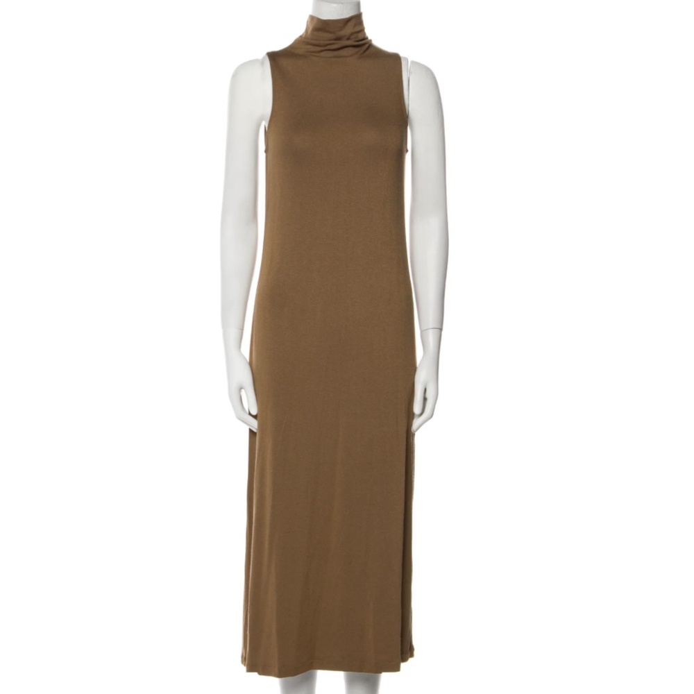 VINCE Turtleneck Midi Length Dress